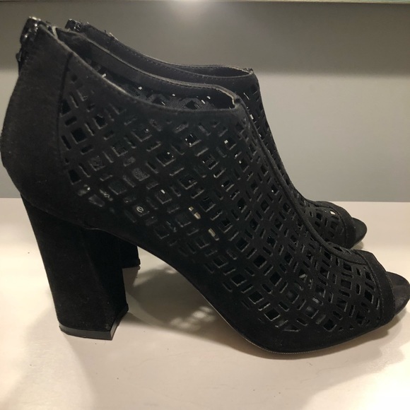 Madden Girl black suede cutout booties - Picture 5 of 8